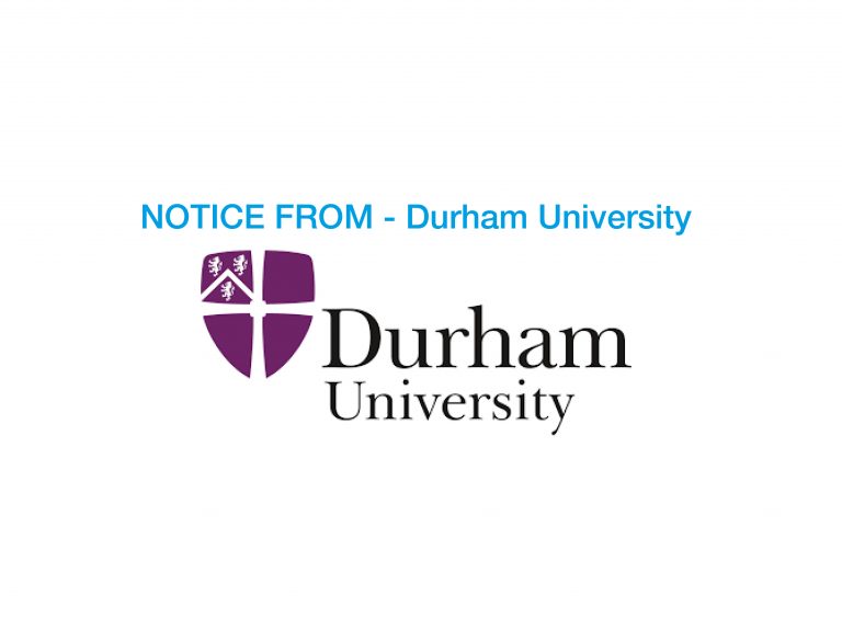 Notices From Durham Uni